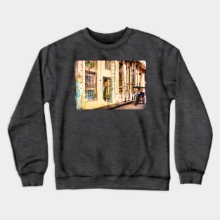 Looking Out For The Taxi Bike Crewneck Sweatshirt